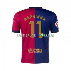 Camisola 1º Equipamento FC Barcelona RAPHINHA 11 2024-2025 Manga Curta ,Homem