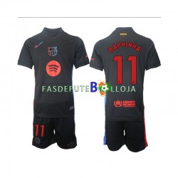 Camisola 2º Equipamento FC Barcelona Raphinha 11 2024-2025 Manga Curta ,Criança
