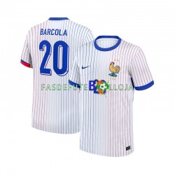 Camisola 2º Equipamento Seleção Francesa Bradley Barcola 20 2024 Manga Curta ,Homem