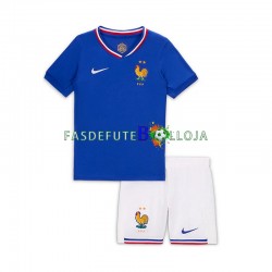 Camisola 1º Equipamento Seleção Francesa Bradley Barcola 20 2024 Manga Curta ,Criança
