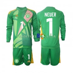 Camisola Guarda-redes 3º Equipamento Seleção Alemã Manuel Neuer 1 2024-2025 Manga Comprida ,Criança