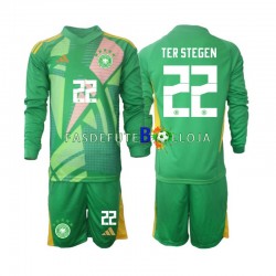 Camisola Guarda-redes 3º Equipamento Seleção Alemã Ter Stegen 22 2024-2025 Manga Comprida ,Criança