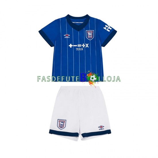 Camisola 1º Equipamento Ipswich Town 2024-2025 Manga Curta ,Criança