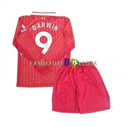 Camisola 1º Equipamento Liverpool Darwin 9 2024-2025 Manga Comprida ,Criança