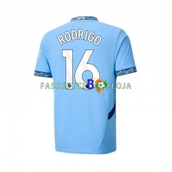 Camisola 1º Equipamento Manchester City RODRIGO 16 2024-2025 Manga Curta ,Homem