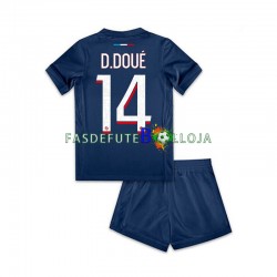 Camisola 1º Equipamento Paris Saint-Germain Desire Doue 14 2024-2025 Manga Curta ,Criança