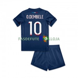 Camisola 1º Equipamento Paris Saint-Germain Ousmane Dembele 10 2024-2025 Manga Curta ,Criança