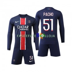 Camisola 1º Equipamento Paris Saint-Germain Pacho 51 2024-2025 Manga Comprida ,Criança
