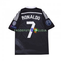 Camisola 3º Equipamento Real Madrid Cristiano Ronaldo 7 2014 Manga Curta Retro ,Homem