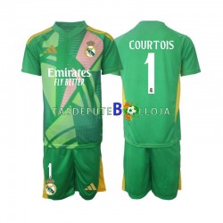Camisola Guarda-redes 3º Equipamento Real Madrid Thibaut Courtois 1 2024-2025 Manga Curta ,Criança