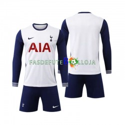 Camisola 1º Equipamento Tottenham Spurs 2024-2025 Manga Comprida ,Criança