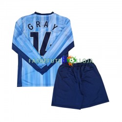 Camisola 2º Equipamento Tottenham Spurs Gray 14 2024-2025 Manga Comprida ,Criança