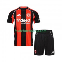Camisola 1º Equipamento Eintracht Frankfurt 2025-2026 Manga Curta ,Criança