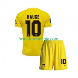 Camisola 1º Equipamento FK Bodø/Glimt Jens Petter Hauge 10 2025 Manga Curta ,Criança Camisola 1º Equipamento FK Bodø/Glimt Jens Petter Hauge 10 2025 Manga Curta ,Criança