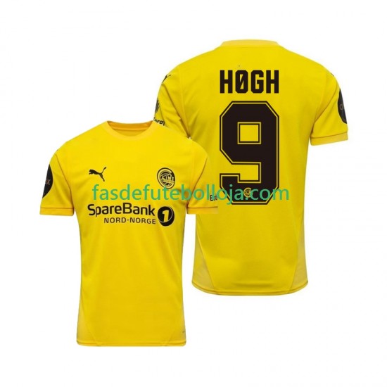 Camisola 1º Equipamento FK Bodø/Glimt Kasper Hogh 9 2025 Manga Curta ,Homem