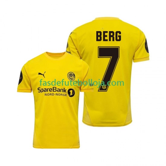 Camisola 1º Equipamento FK Bodø/Glimt Patrick Berg 7 2025 Manga Curta ,Homem