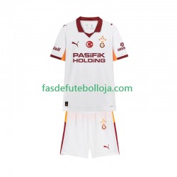Camisola 2º Equipamento Galatasaray 2025-2026 Manga Curta ,Criança