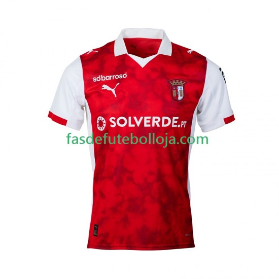 Camisola 1º Equipamento SC Braga 2025-2026 Manga Curta ,Homem
