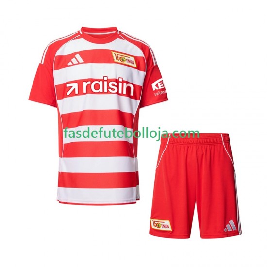 Camisola 1º Equipamento Union Berlin 2025-2026 Manga Curta ,Criança