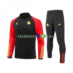 AS Roma Preto Sweat de Treino Conjunto 2023-2024