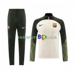 FC Barcelona Branco Sweat de Treino Conjunto 2023-2024