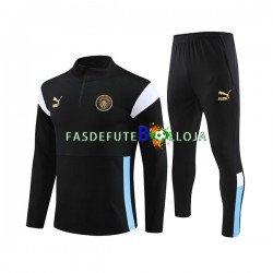 Manchester City Preto Sweat de Treino Conjunto 2023-2024