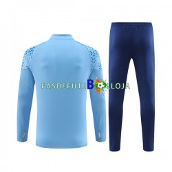 Manchester City Azul Sweat de Treino Conjunto 2023-2024