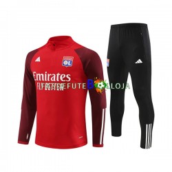 Olympique Lyonnais Vermelho Sweat de Treino Conjunto 2023-2024