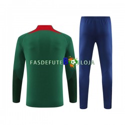 Seleção Portuguesa Verde Sweat de Treino Conjunto 2023-2024