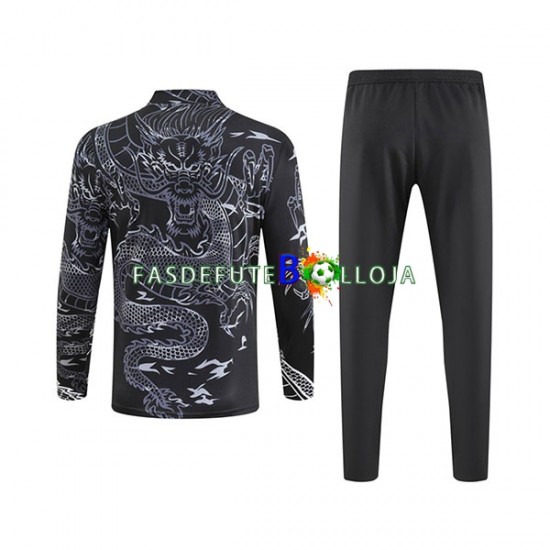 Real Madrid Preto Dragon Sweat de Treino Conjunto 2023-2024