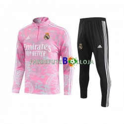 Real Madrid Rosa Dragon Sweat de Treino Conjunto 2023-2024