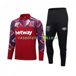 West Ham United Vermelho Sweat de Treino Conjunto 2023-2024