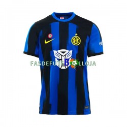Camisola 1º Equipamento AC Milan Transformers 2023-2024 Manga Curta ,Homem