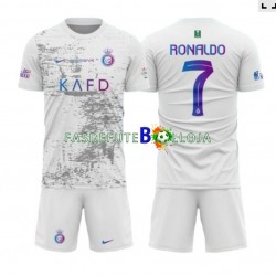 Camisola 3º Equipamento Al-Nassr Ronaldo 7 2023-2024 Manga Curta ,Criança