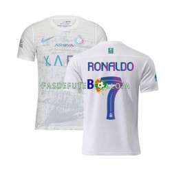 Camisola 3º Equipamento Al-Nassr Ronaldo 7 2023-2024 Manga Curta ,Homem
