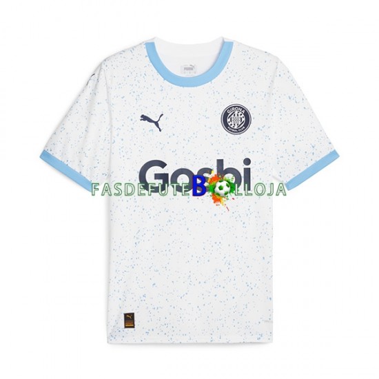Camisola 2º Equipamento Girona 2023-2024 Manga Curta ,Homem
