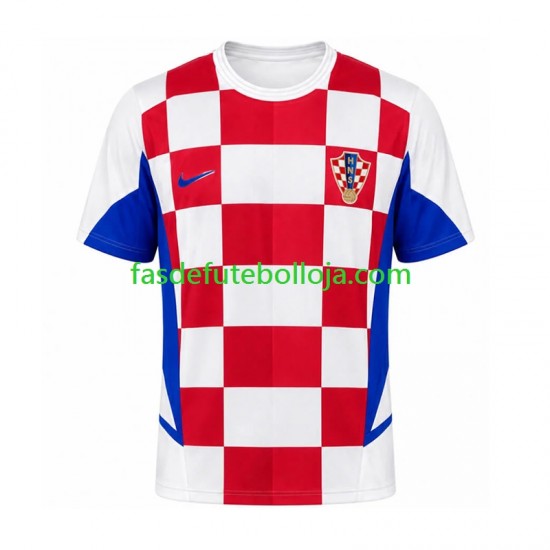 Camisola 1º Equipamento Seleção Croata 2002 Manga Curta Retro ,Homem Camisola 1º Equipamento Seleção Croata 2002 Manga Curta Retro ,Homem
