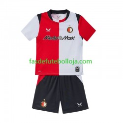 Camisola 1º Equipamento Feyenoord Rotterdam 2026-2027 Manga Curta ,Criança