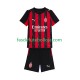 Camisola 1º Equipamento AC Milan 2025-2026 Manga Curta ,Criança