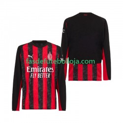 Camisola 1º Equipamento AC Milan 2025-2026 Manga Comprida ,Homem