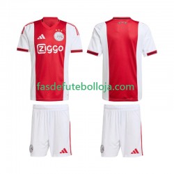 Camisola 1º Equipamento AFC Ajax 2025-2026 Manga Curta ,Criança