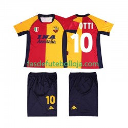 Camisola 1º Equipamento AS Roma TOTTI 10 2001 Manga Curta Retro ,Criança