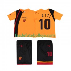 Camisola 1º Equipamento AS Roma TOTTI 10 2005-2006 Manga Curta Retro ,Criança