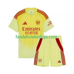 Camisola Guarda-redes 1º Equipamento Arsenal 2025-2026 Manga Curta ,Criança