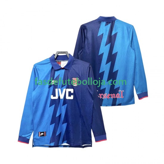 Camisola 2º Equipamento Arsenal 1995 1996 Manga Comprida Retro ,Homem