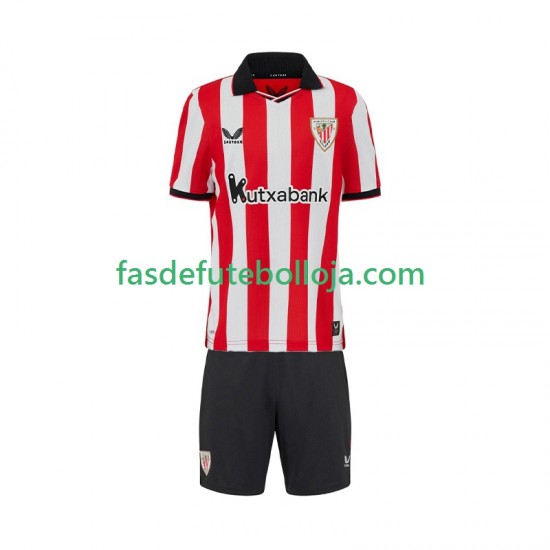 Camisola 1º Equipamento Athletic Bilbao 2025-2026 Manga Curta ,Criança