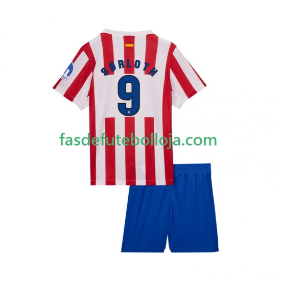 Camisola 1º Equipamento Atlético Madrid Alexander Sorloth 9 2025-2026 Manga Curta ,Criança