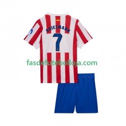 Camisola 1º Equipamento Atlético Madrid Antoine Griezmann 7 2025-2026 Manga Curta ,Criança