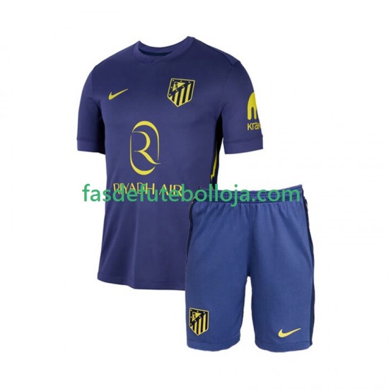 Camisola 2º Equipamento Atlético Madrid 2025-2026 Manga Curta ,Criança