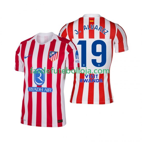 Camisola 1º Equipamento Atlético Madrid Julian Alvarez 19 2025-2026 Manga Curta ,Homem